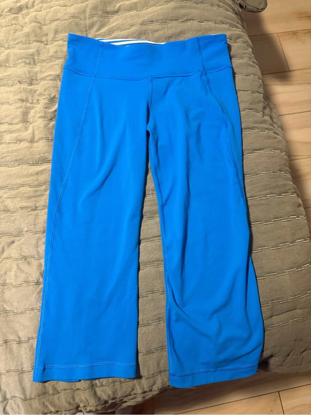 lululemon athletica Bright Blue Cropped Flare Active Pants